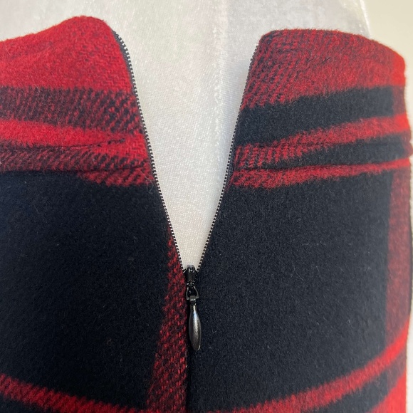 Wool Plaid Mini Skirt - back zip - GAP - Picture 3 of 7